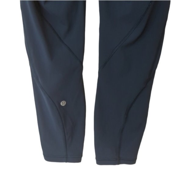 Lululemon Time To Sweat Crop 23" Legging Night Diver Teal Blue - Picture 7 of 9